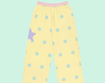 Fairy Kei, Pastel Kawaii unisex wide-leg pants
