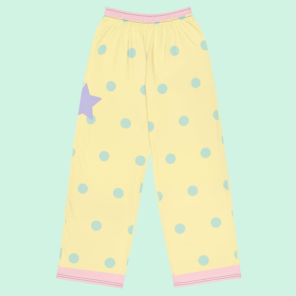 Fairy Kei, Pastel Kawaii Unisex Hose mit weitem Bein