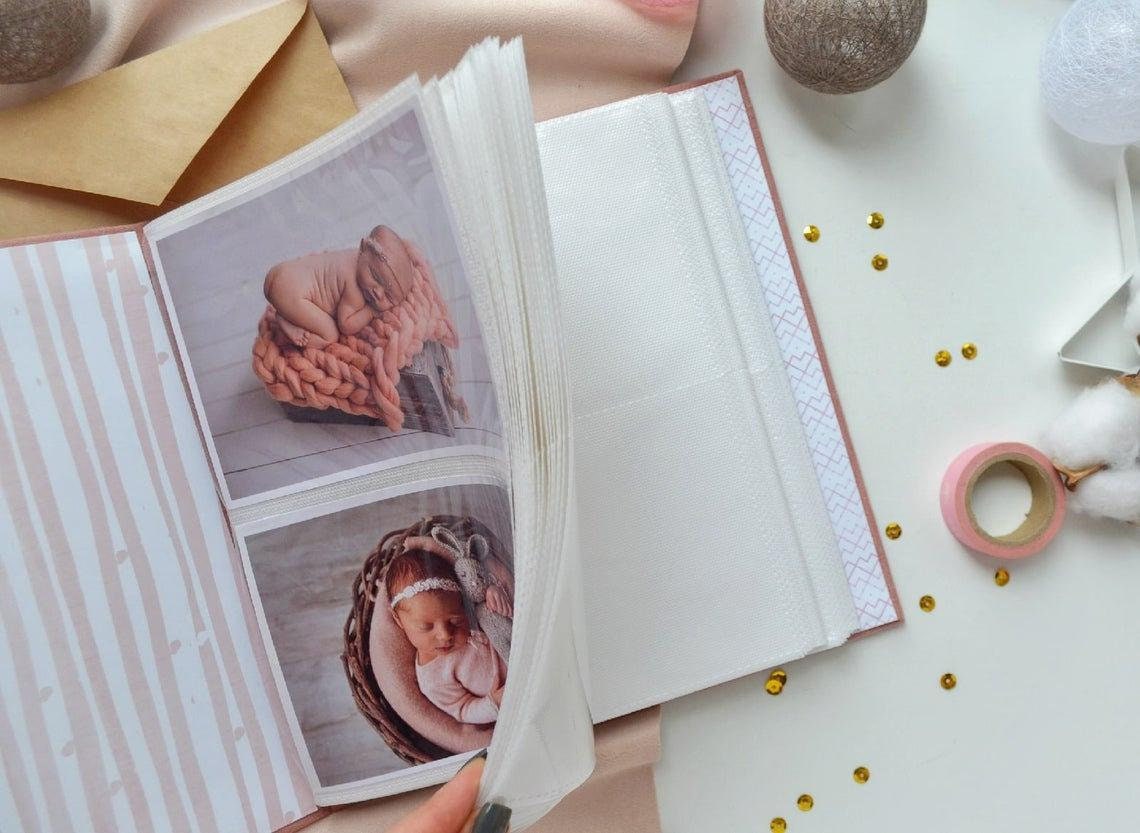 Personalized baby photo album 4x6 Custom baby memory book Etsy