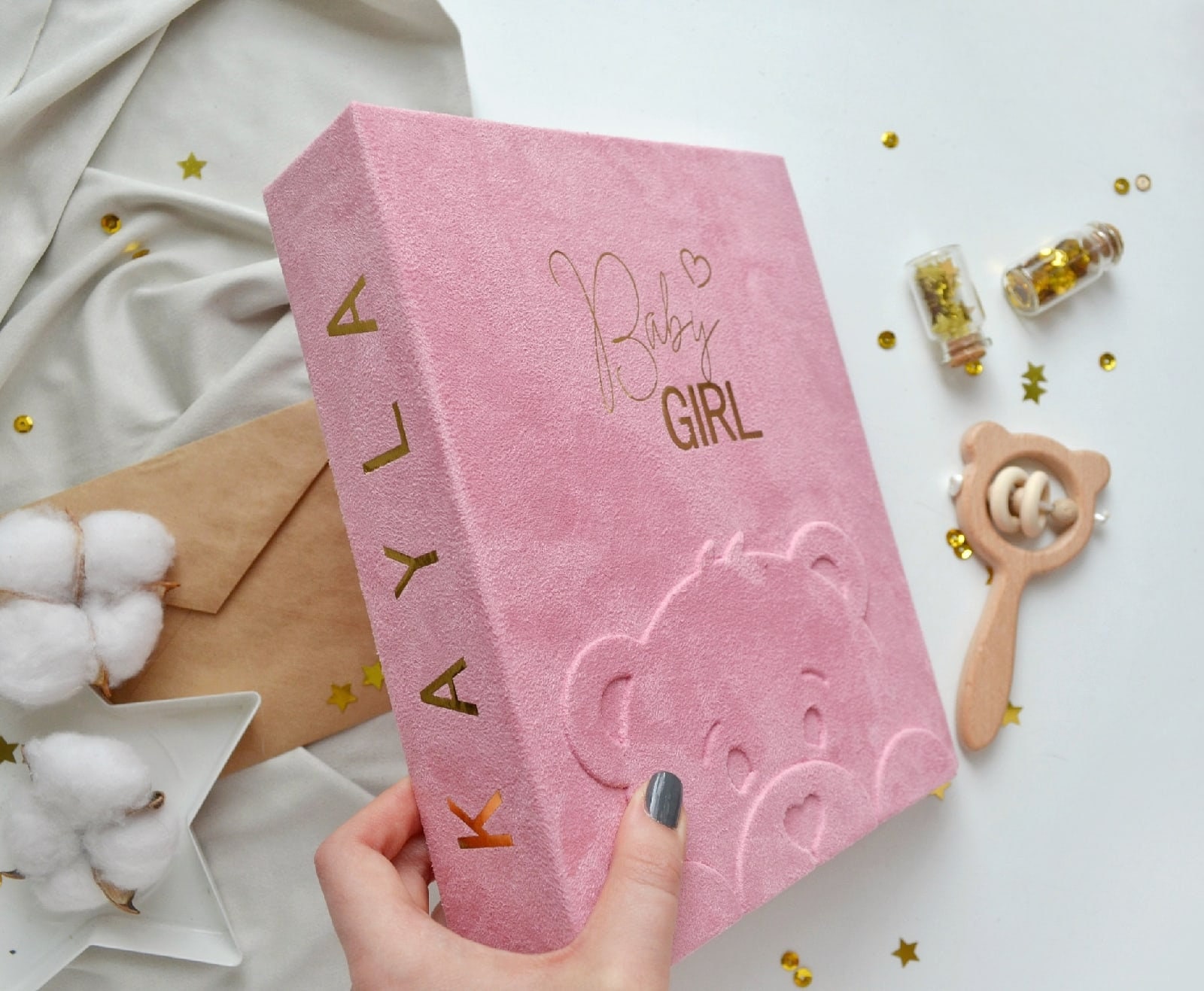 Personalized baby photo album 4x6 Custom baby memory book Etsy