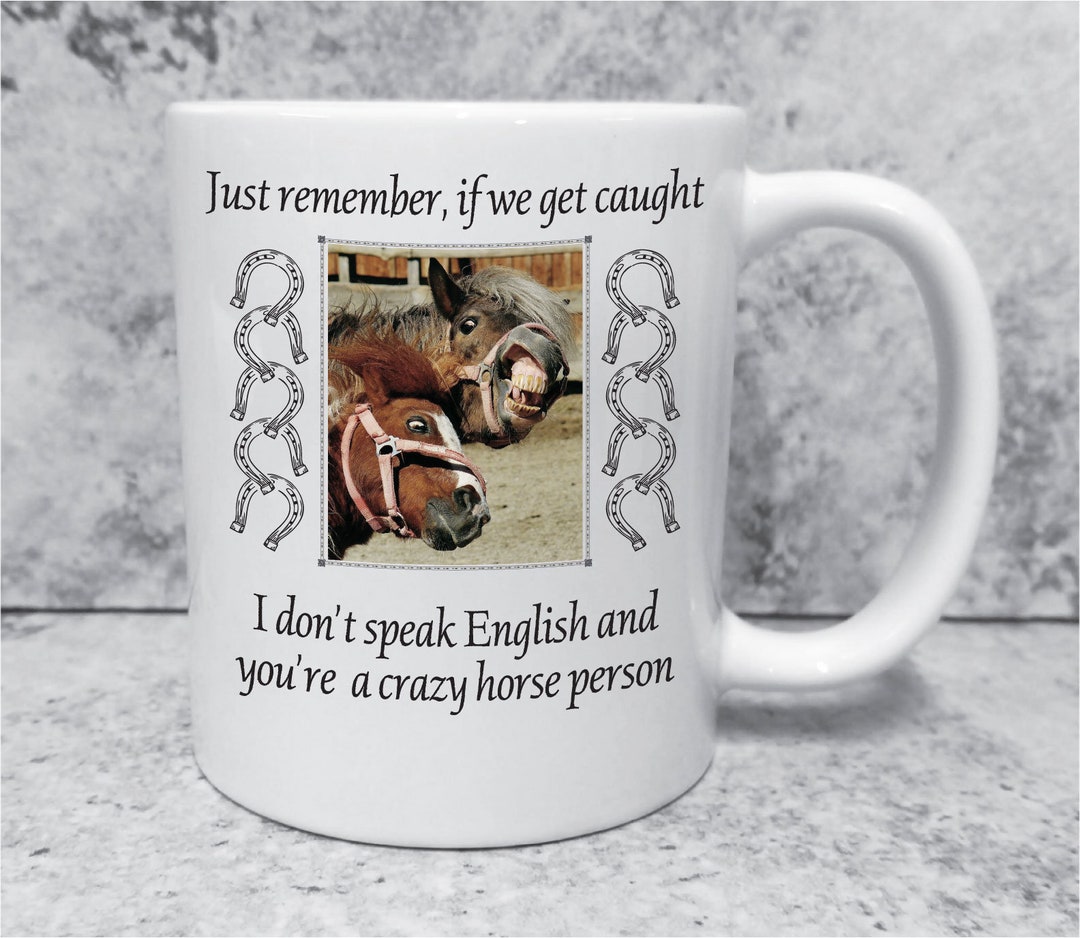 You're a Crazy Horse Person Mug Sarcastic Sayings, Gifts Mugs, Horses