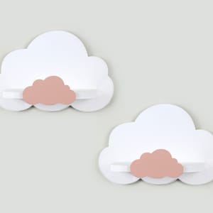 2er Set Wolke, Wandregal Kinderzimmer, Wandregal Kinderzimmer, Wandregal Kinderzimmer, Babyzimmer Dekor, Kinderzimmer Dekor