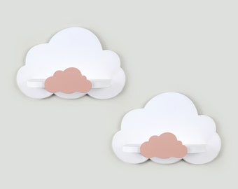 2er Set Wolke, Wandregal Kinderzimmer, Wandregal Kinderzimmer, Wandregal Kinderzimmer, Babyzimmer Dekor, Kinderzimmer Dekor