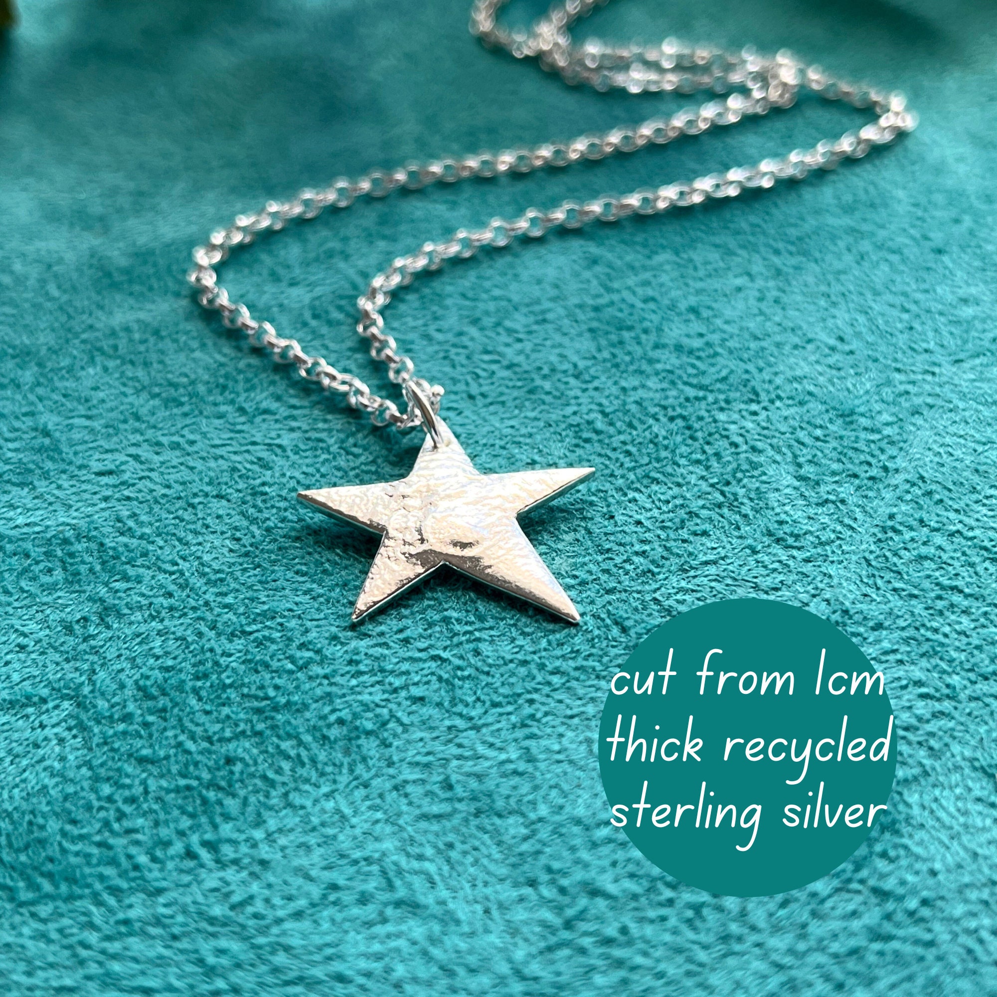 Sterling Silver Star Pendant Necklace for Women Silver Star - Etsy UK