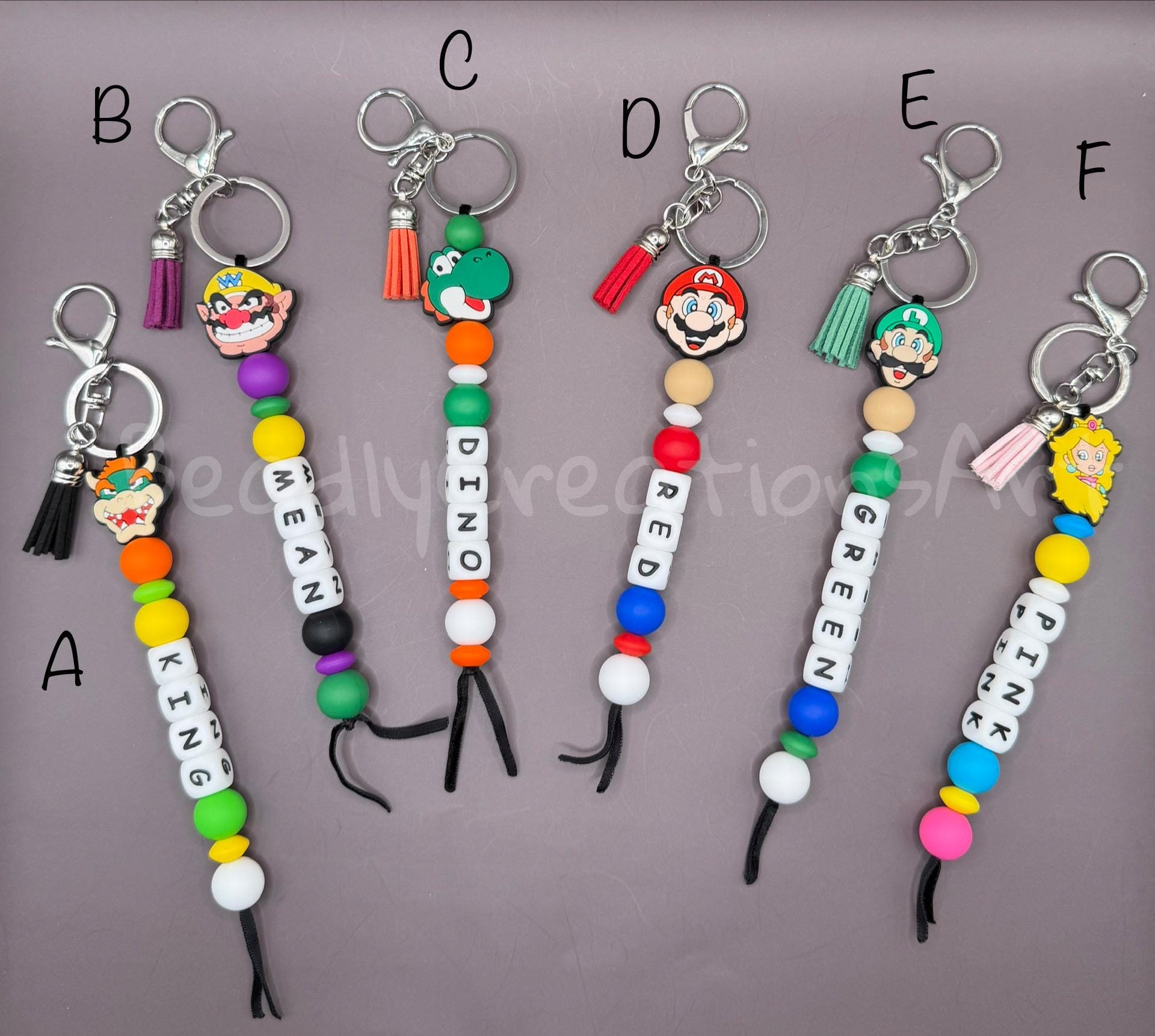 Yoshi Bead Keychain - Etsy