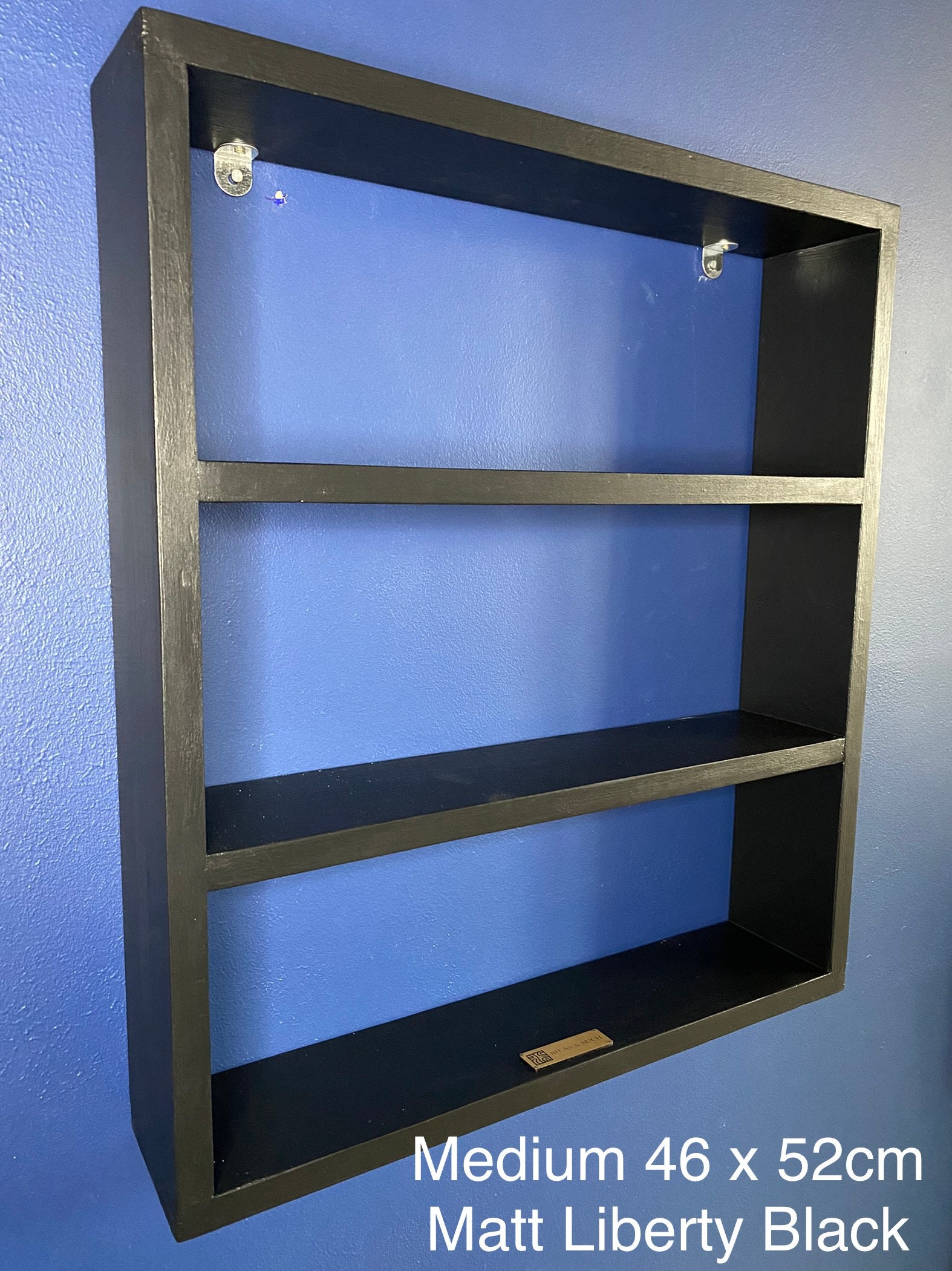 Spice Rack Black Edition Wooden Handmade Herb Shelving Etsy UK