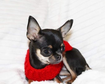 XXS Tiny Chihuahua Puppy Kitten Jumper Crochet Sweater size 1