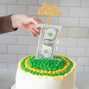 Birthday Money Holder Kit for Cakes, Money Holder Dispenser, DIY Gifting, Unique Birthday Gift, (No money or cake included)
