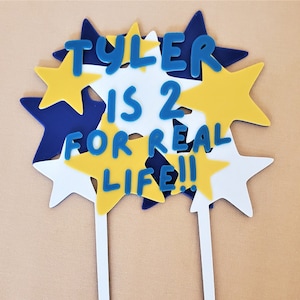 Bluey Inspired Cake Topper, Birthday cake topper