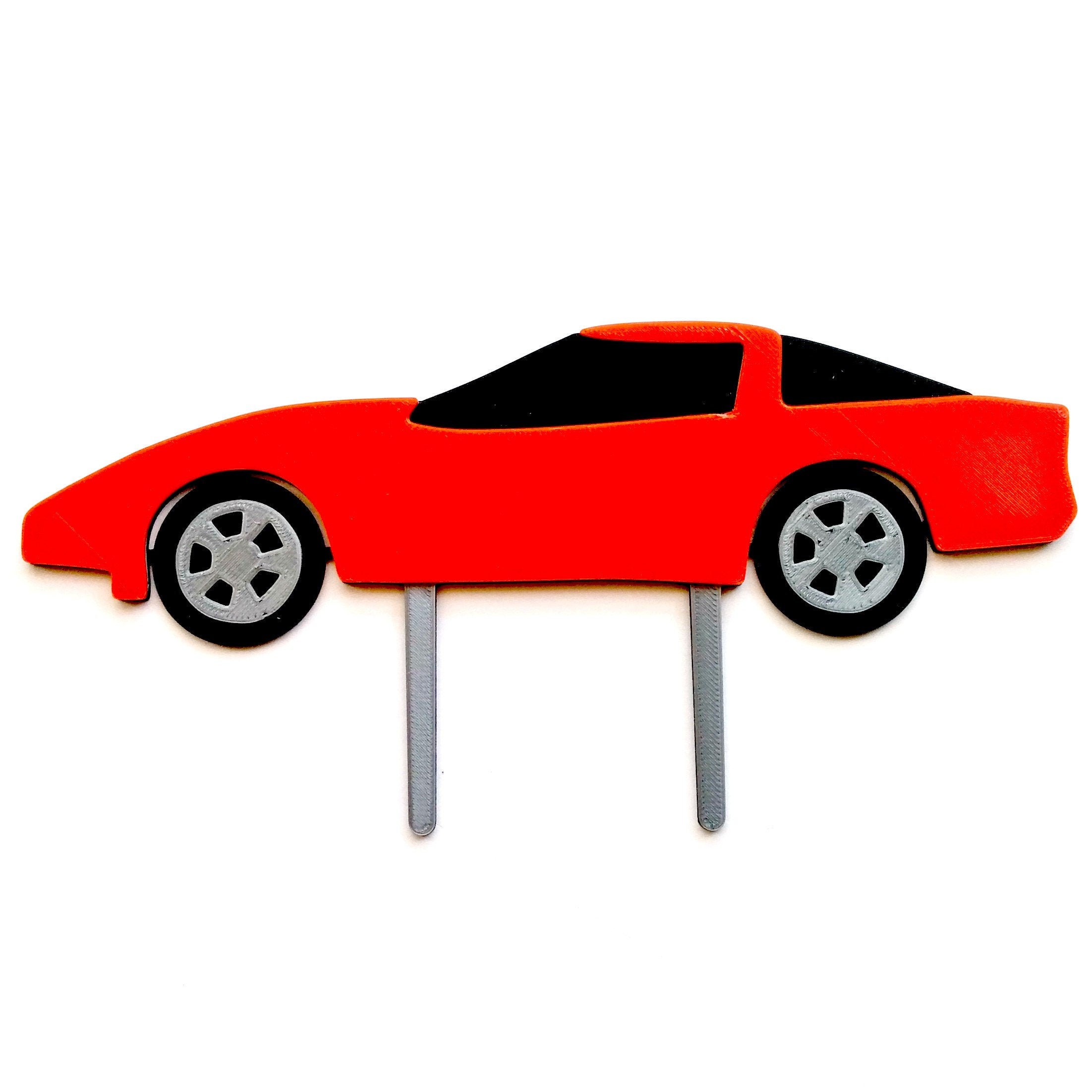 Sports Car Cake Topper Cars Theme Party Race Car Topper Etsy