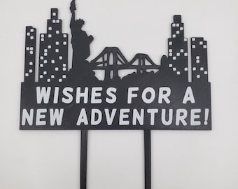 NYC Skyline Cake Topper: Graduation, Special Celebration