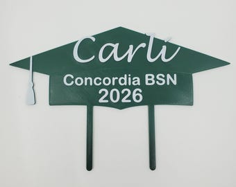 Graduation 2026 Cap Cake Topper: Personalized Grad Party Decor