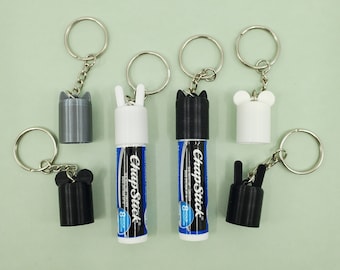 ChapStick Cap Keychain: Animal Lip Balm Holder, Backpack Accessory