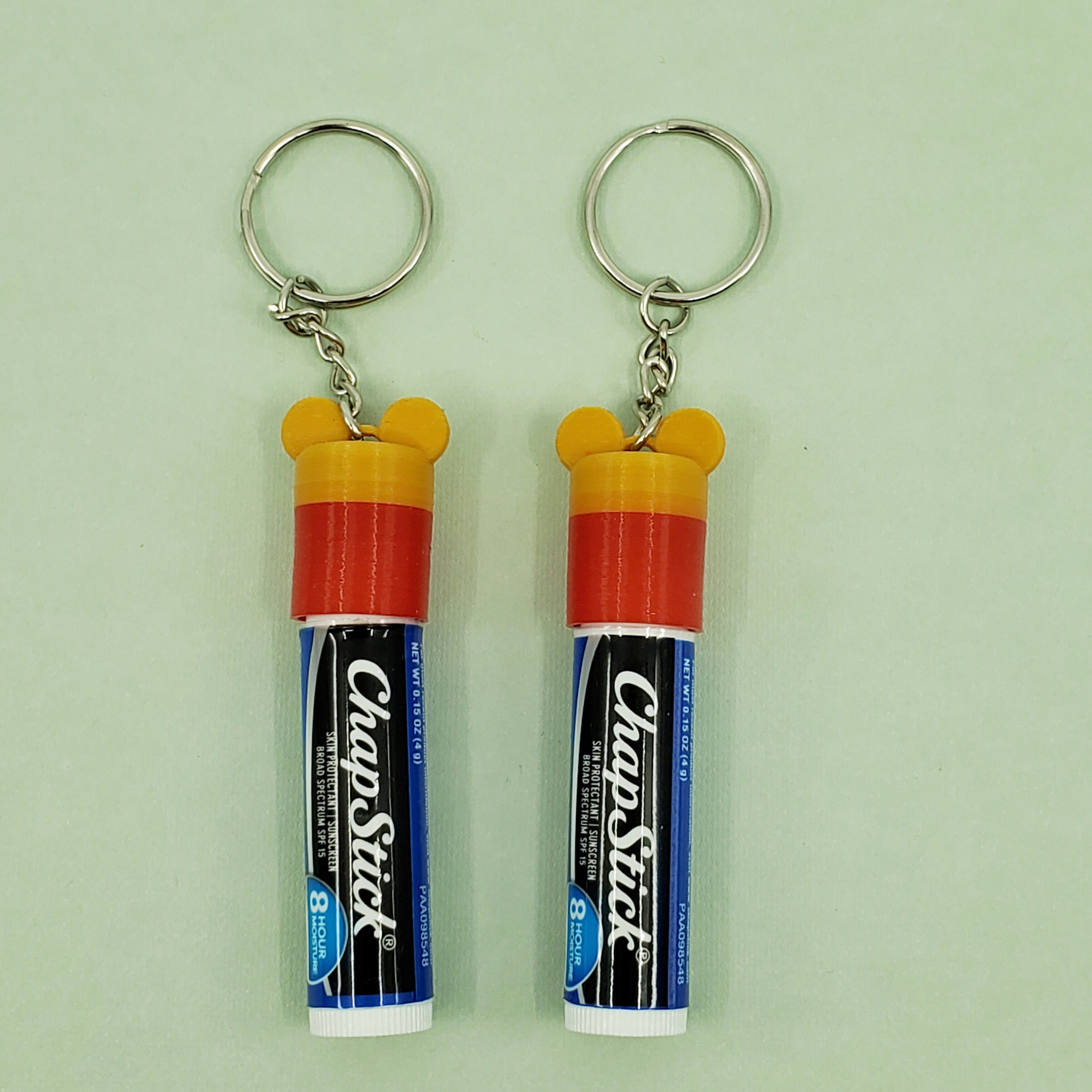 ChapStick Cap Cover Keychains: Bunny, Cat, Bear