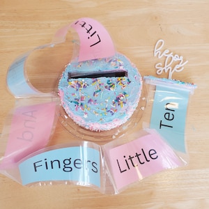Gender Reveal Cake Kit with Reveal Poem
