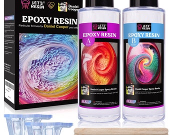 LET'S RESIN & Daniel Cooper Epoxy Resin Kit, 23oz Bubble Free Epoxy Resin, Crystal Clear Epoxy Resin for Jewelry,Art Resin,Tumblers,Casting