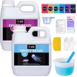 Gorgeous 80oz Crystal Clear Resin Kit for Crafting - Bubble-Free & Easy to Use