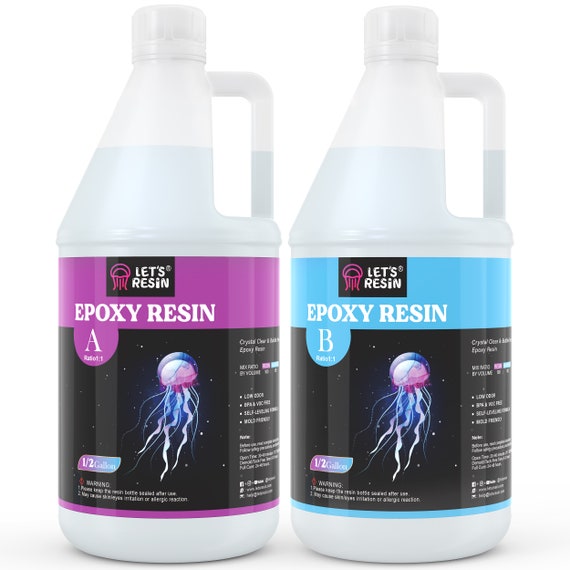 LET'S RESIN Bulk Epoxy Resin, 1 Gallon Clear Resin, Super Clear