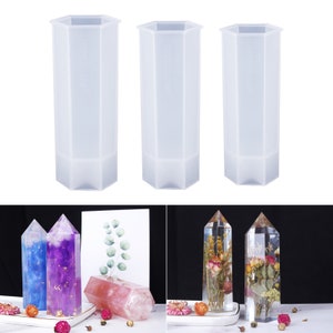 LET'S RESIN 3 Different Sizes Crystal Point Tower Molds for DIY Resin Crystals, Faux Quartz Crystal, Resin Paperweight, Home Decorations