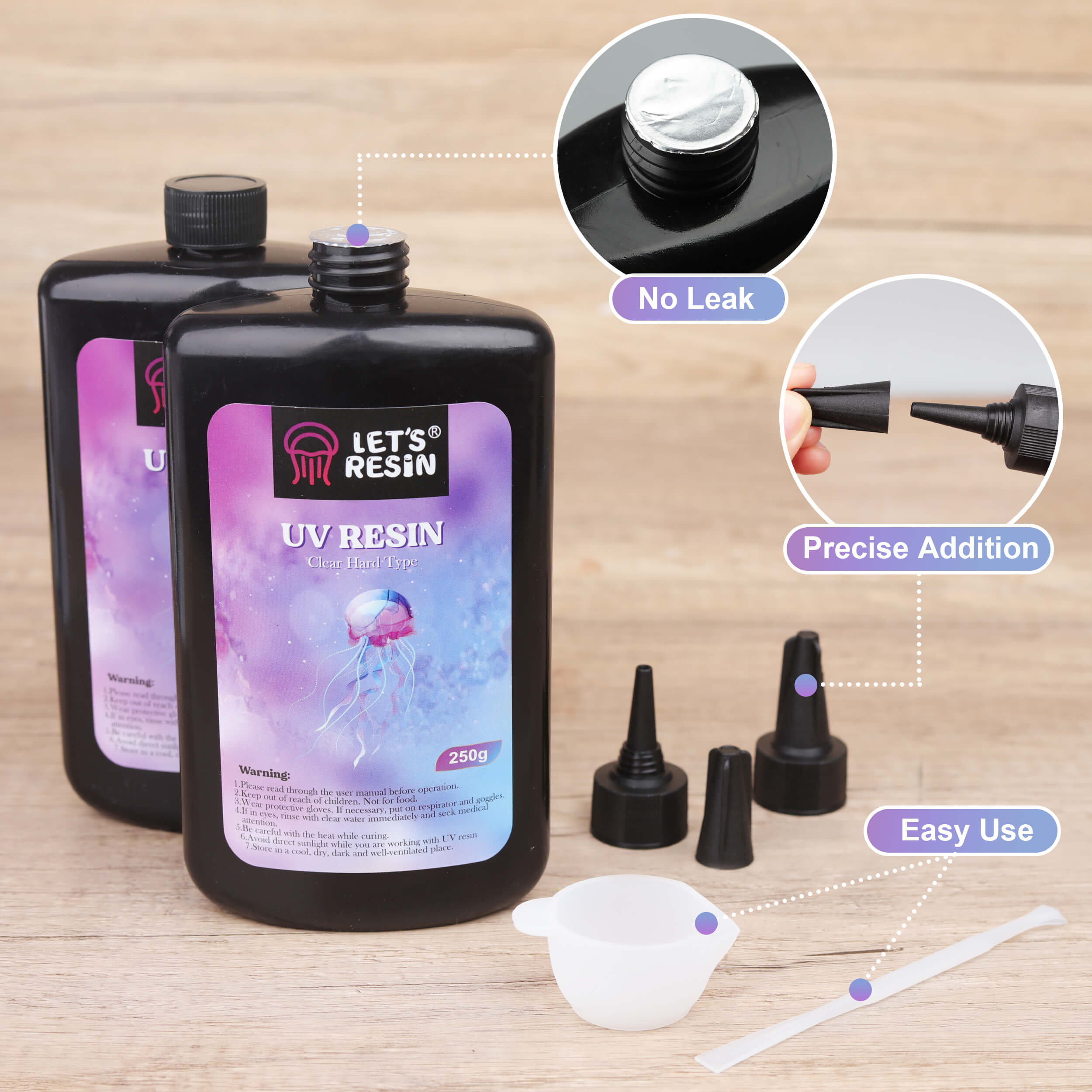 LET'S RESIN UV Resin Kit with Light,153Pcs Resin Jewelry Making Kit with  250g Crystal Clear Low Odor UV Resin, UV Lamp, Resin Accessories, Epoxy  Resin Starter Kit for Keychain, Jewelry, Home Decor