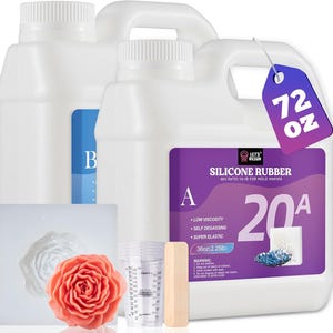 LET&#39;S RESIN Silicone Mold Making Kit 72oz, 20A Non-Toxic Platinum Silicone Rubber for Mold Maker