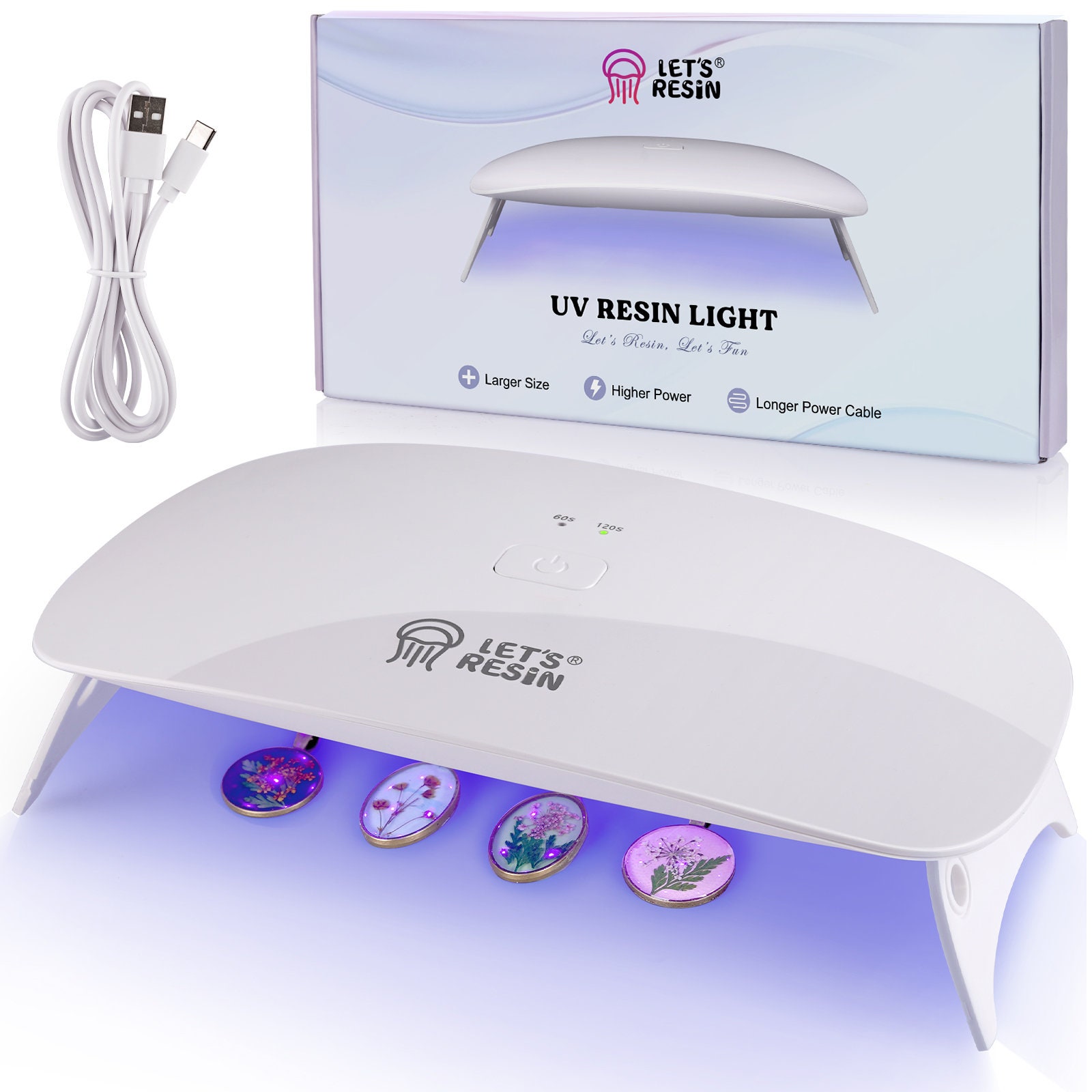 UV-LED Resin Light Mini, 6w, Portable, minuterie de 2 ou 3 minutes