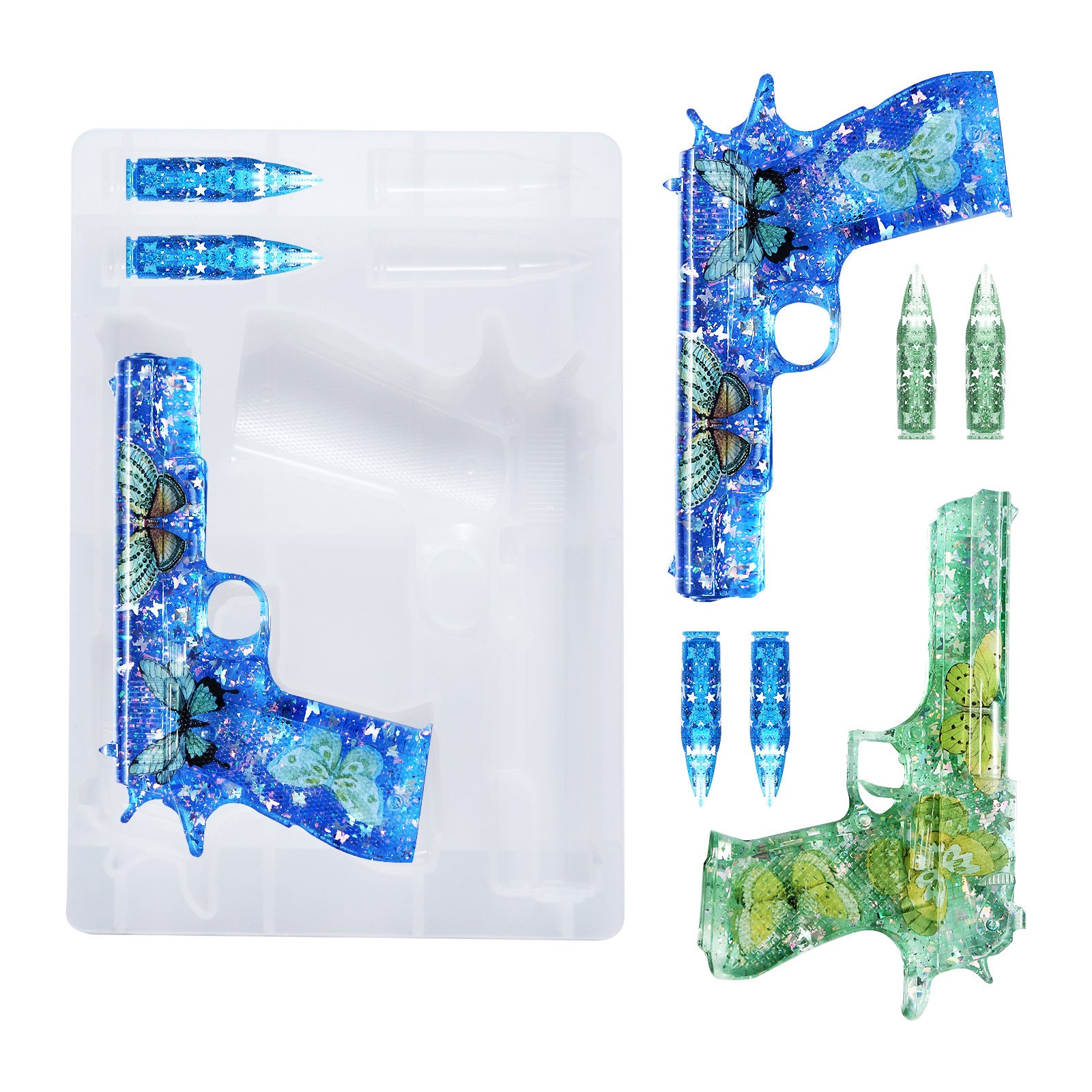 LET'S RESIN Silicone Resin Gun Molds Bullet Molds for Resin Casti…