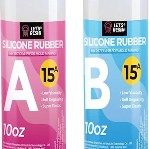LET'S RESIN Silicone Mold Making Kit-Translucent Silicone Rubber Non-Toxic Liquid Mold Making Silicone-20.46oz