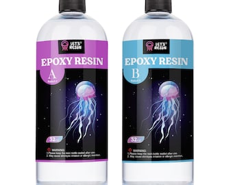 LET'S RESIN Bulk Epoxy Resin, 64 oz Clear Resin, Super Clear Epoxy Resin, Bubbles Free Great for Layered Casting Table Top Epoxy Resin