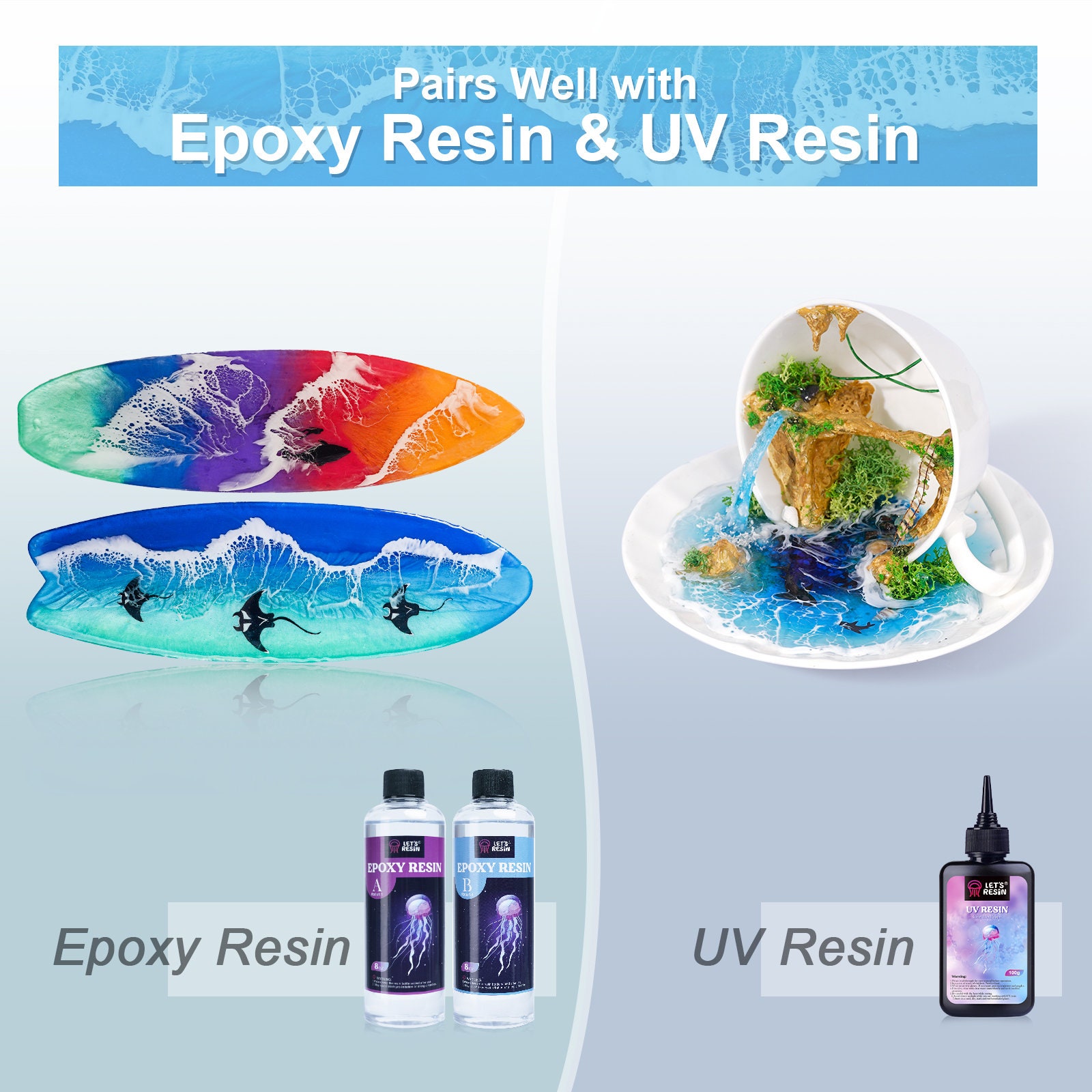 LET'S RESIN Ocean White Epoxy Resin Pigment 167g/5.89oz Opaque Pigment  Paste for Epoxy Resin & UV Resin, Color Tint for Ocean Waves Art -  New  Zealand