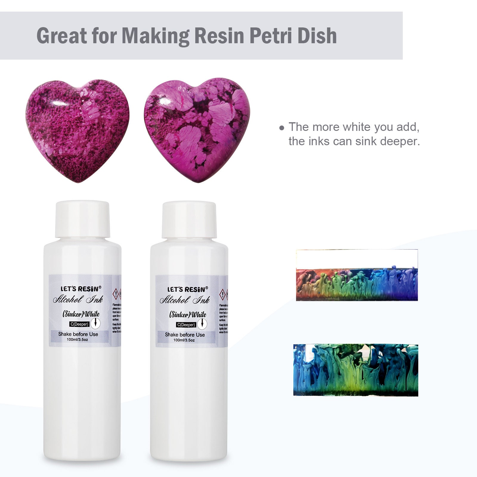 24 Bottle Colors Alcohol-Based Ink Diffusion Epoxy Resin Color Dye