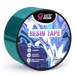 LET&#39;S RESIN Resin Tape,2Inch Wide x 108FT Long Epoxy Tape, Thermal Adhesive Tape, High-Temperature Heat Insulation, Easy to Peel