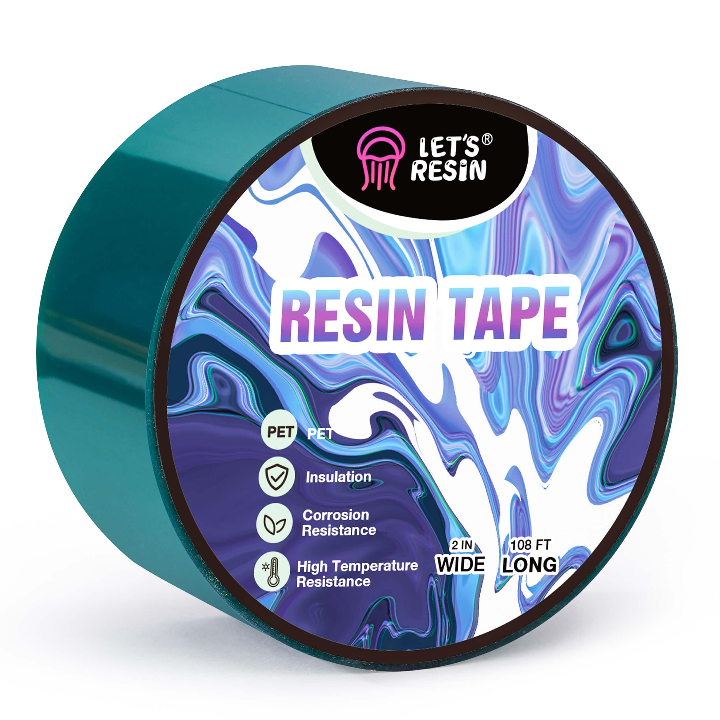 Epoxy Tape Silicone Adhesive Tape - Pixiss Mold Release Epoxy Resin Tape -  Polyester Tape for Resin, Construction Tape, Resin Tape for Epoxy Resin