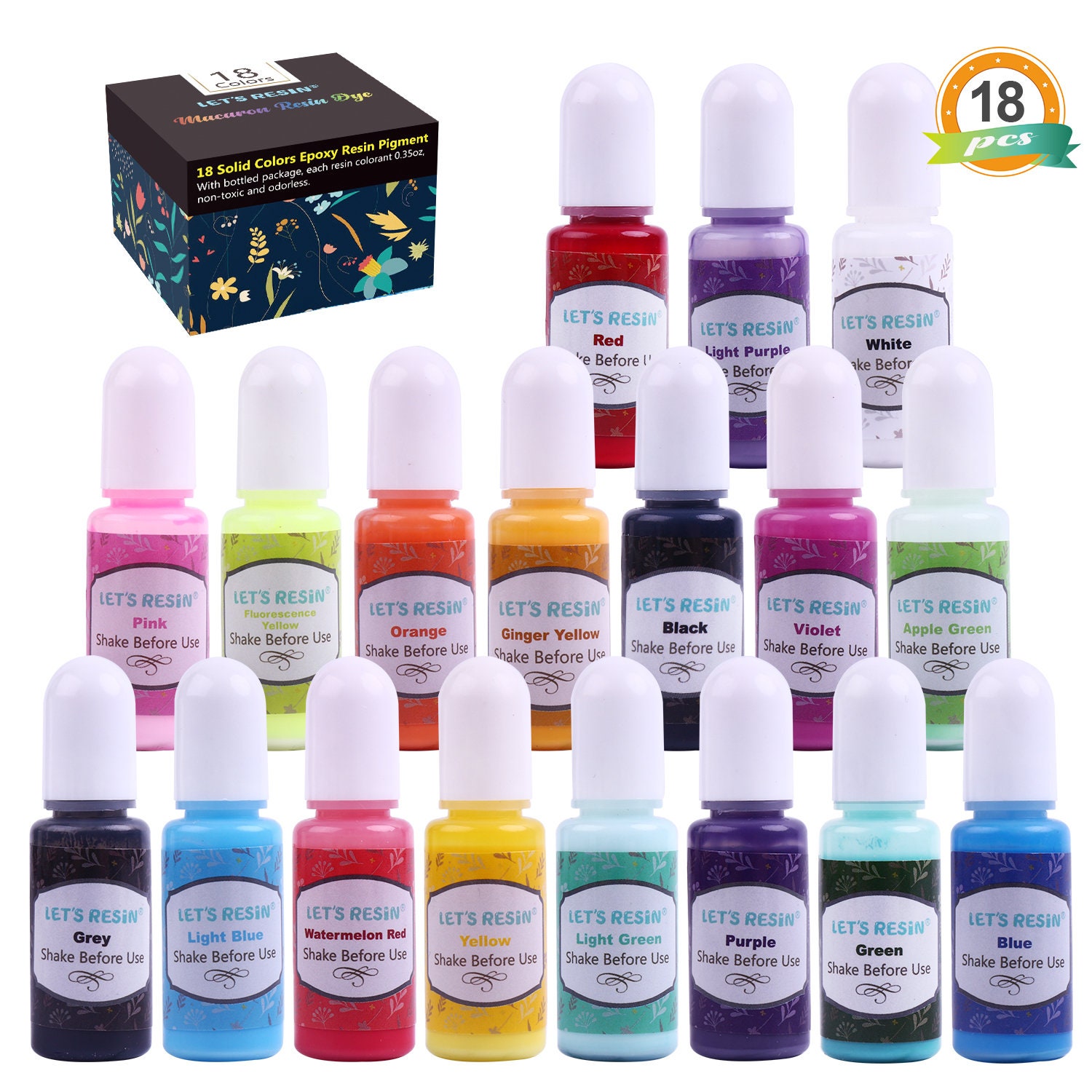 16 Color Makaron Solid Color Resin Pigment Liquid Colorant Dye DIY Epoxy  Resin Mold Pigment Dye Jewelry Making Accessories