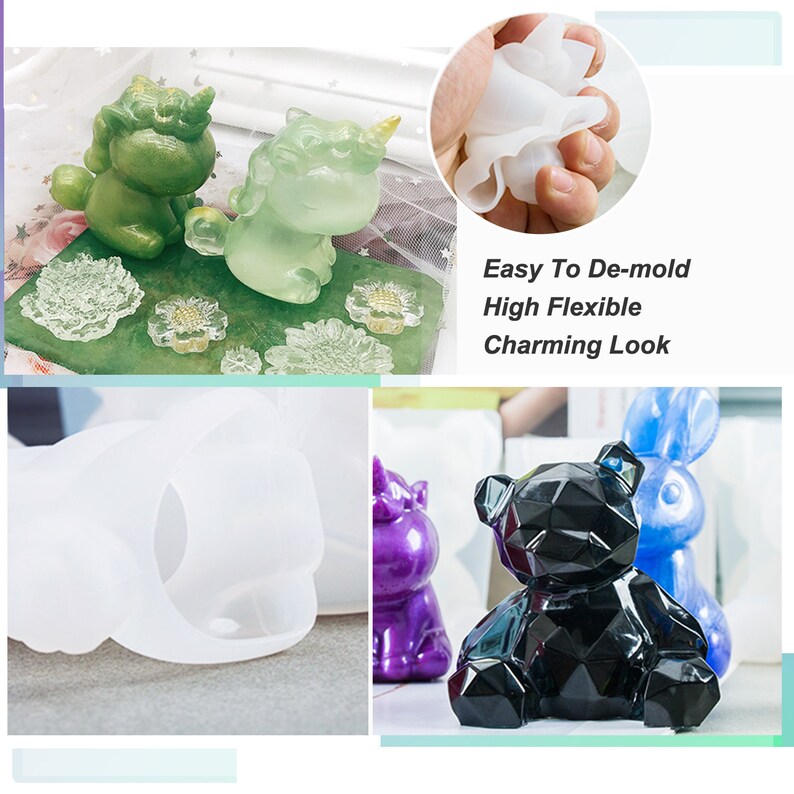 7PCS Animal Resin Molds LET'S RESIN Epoxy Resin Silicone Etsy