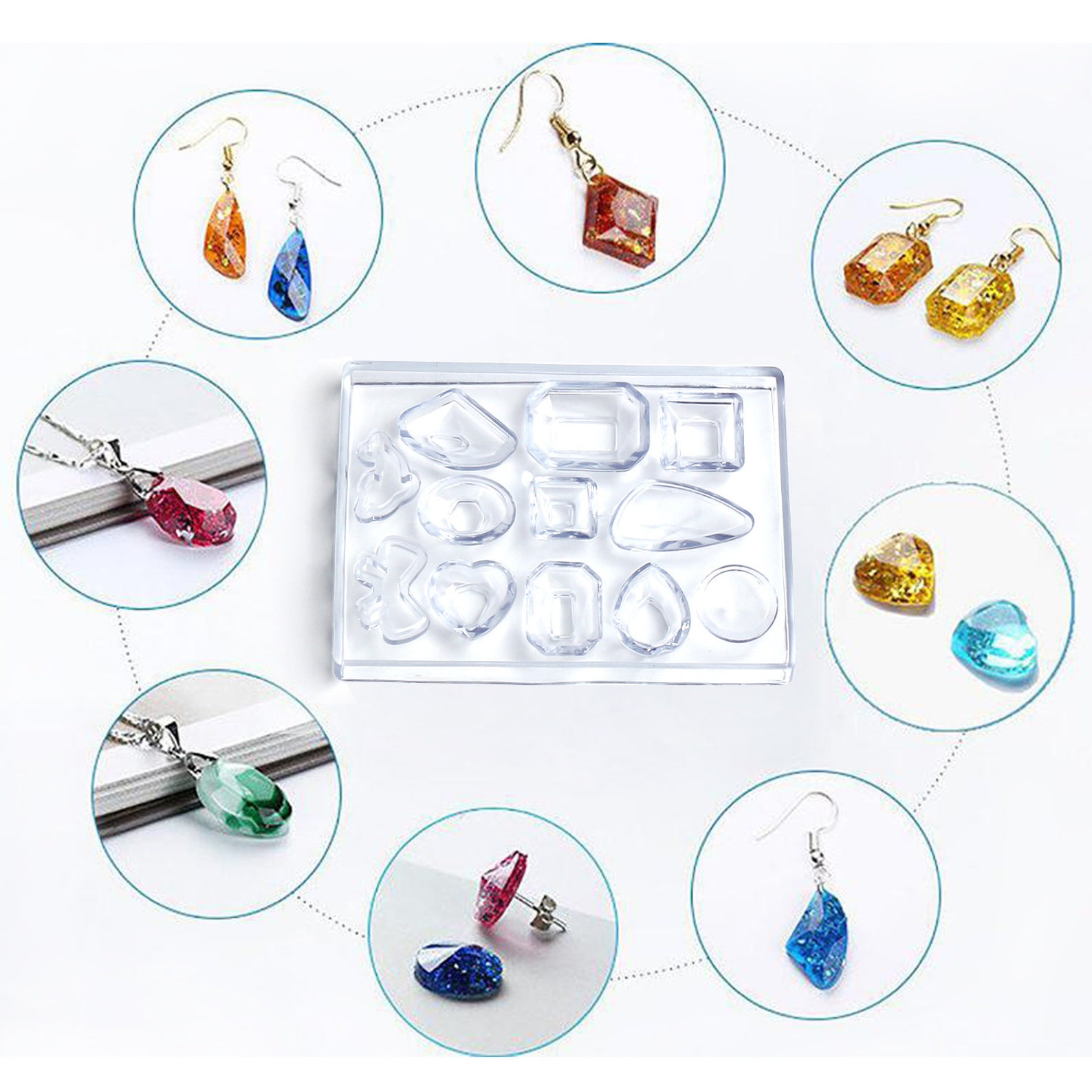 LET'S RESIN 3 Pairs Earring Resin Molds with 2pcs Stud Etsy