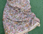 EXPRESS SHIPPING- Vintage Silk Saree Dressmaking Ethnic Craft Indian Sari Kimono Bath Robe Recycled fabric