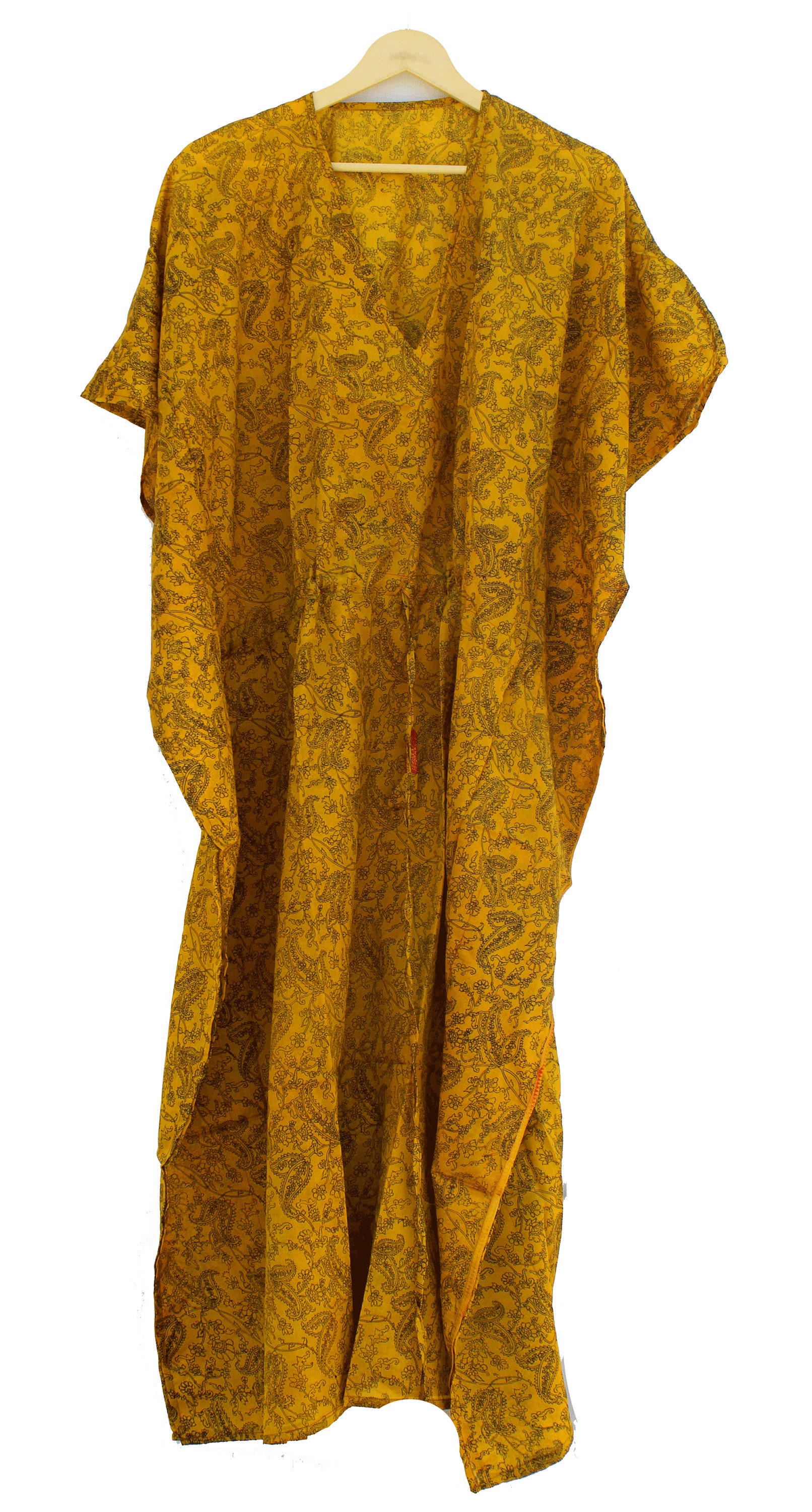 India Vintage Silk Sari Women Maxi Women Kaftan Long Kaftan | Etsy