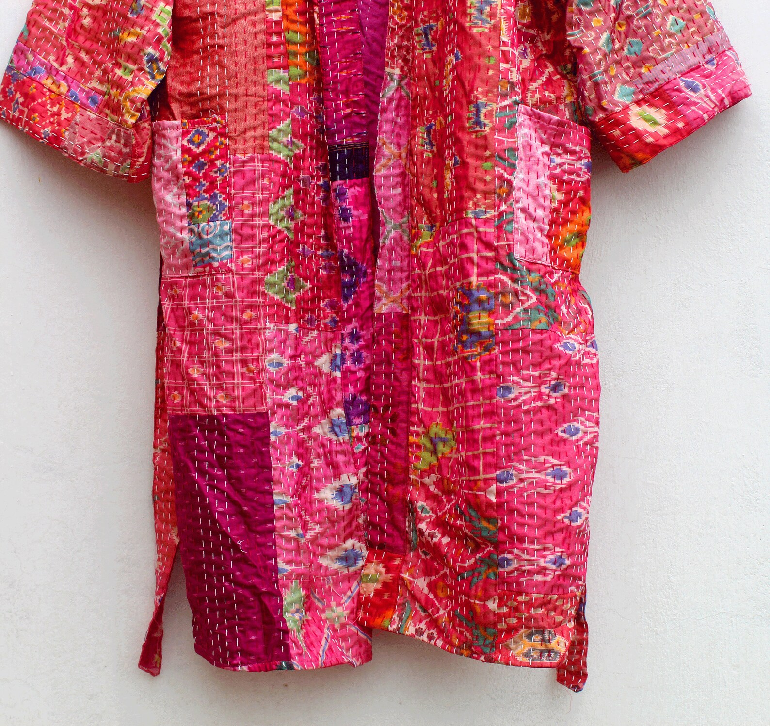 Silk Patola Kantha Quilt Handmade Jacket Women Wear Indian - Etsy