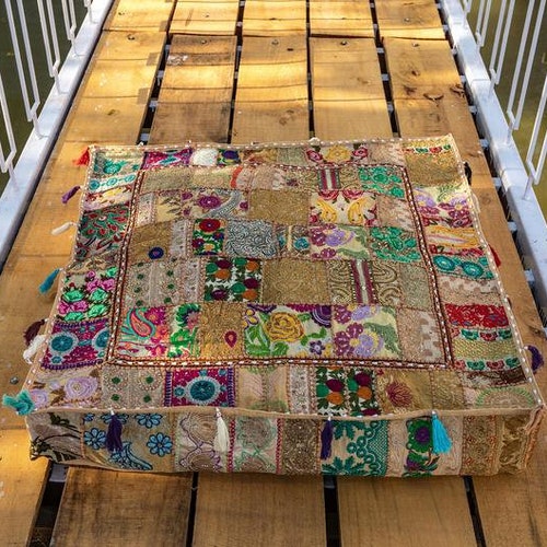 Indian Large Floor Cushion Cover Floor Pillow Pillow Floor Etsy