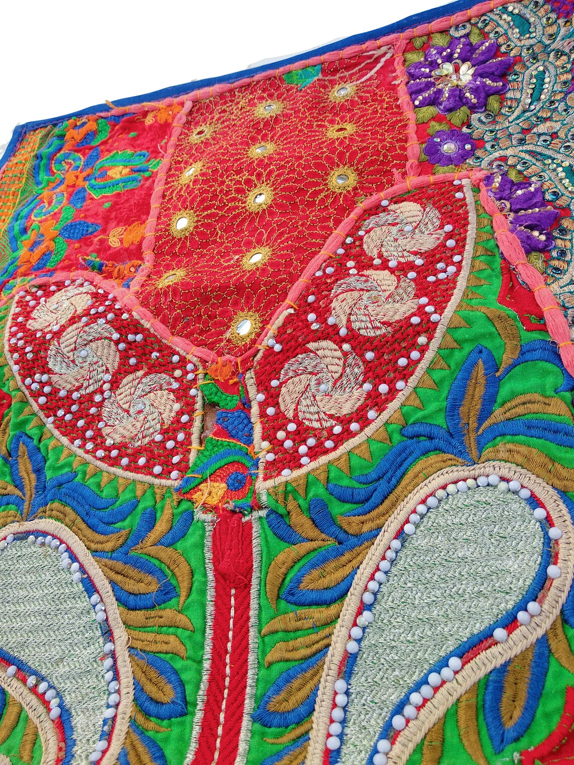 Indian Table Runner Room Decor Cloth Embroidered Patchwork Etsy