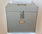 Vintage Box,Vintage File Box,Metal Box,Storage Box,Desk Organization,Document Holder,Portafile,Interior Safe,Office Storage,Drop Front