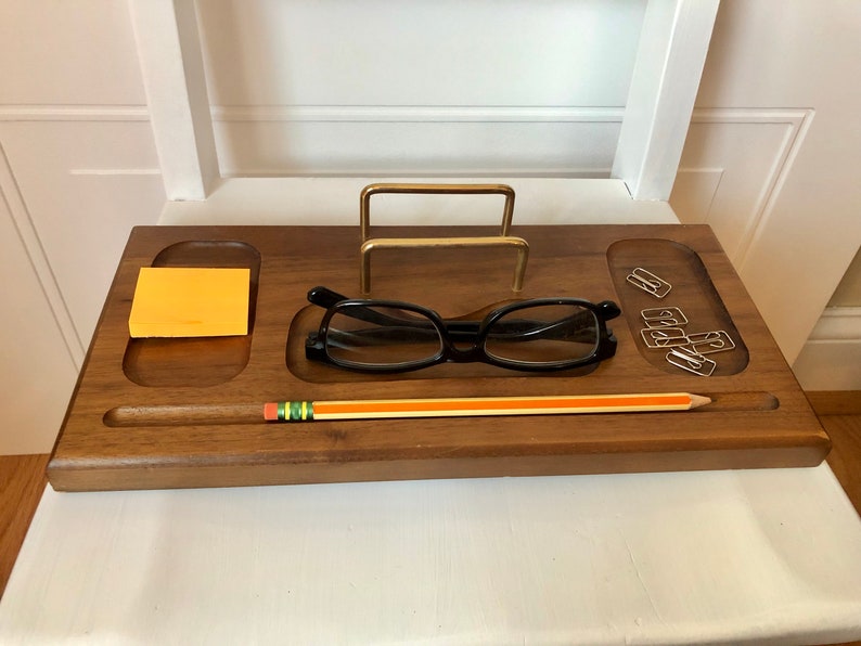 Vintage Desk Organizermid Century Dresser Valetwooden Vintage Desk Organizermid Century