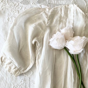 Antique Victorian Off White Cotton Long Sleeve Toddler Baby Girl Dress,Shabby Cottage Farmhouse,Cottage Farmhouse Nursery,Gift under 30