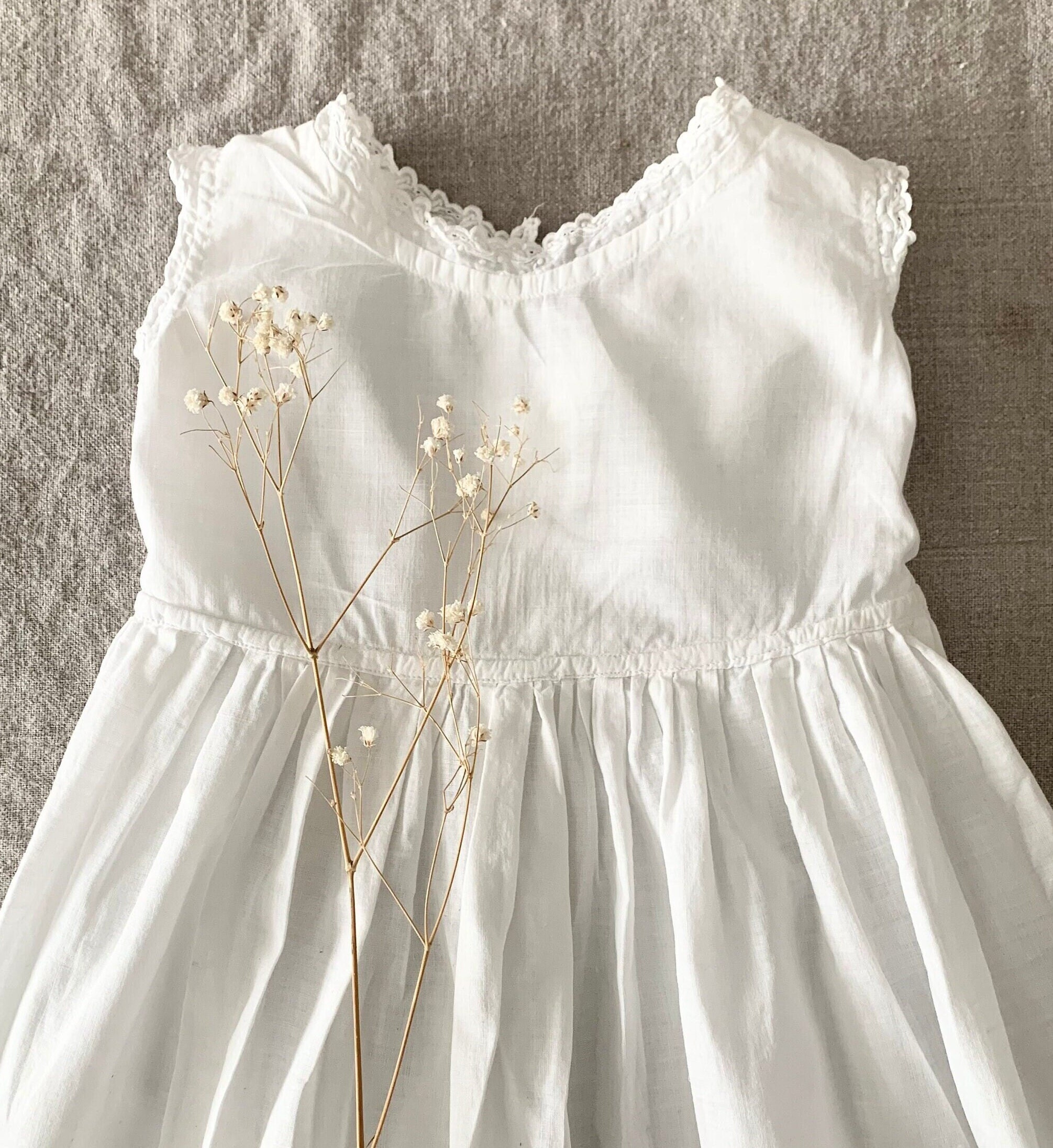 Short Girls Beach Dress White Summer Dress For Toddler Girl At Last  Heirloom Dress In White