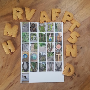 Postcard ABC A to Z Alphabet Letters