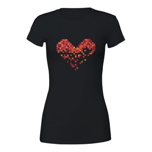 Broken Hearts Club, T-shirt girocollo da donna con scritta "Cuore Spezzato Premium"