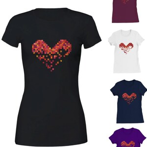 Broken Hearts Club, T-shirt girocollo da donna con scritta "Cuore Spezzato Premium"
