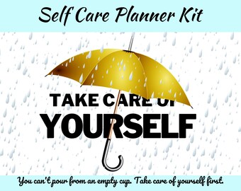 Self Care Planner Kit, Self Care Planner, Self Care Workbook, Self Care Printable, Self Care Book, Self Care Planner Printable,  A4,  Letter