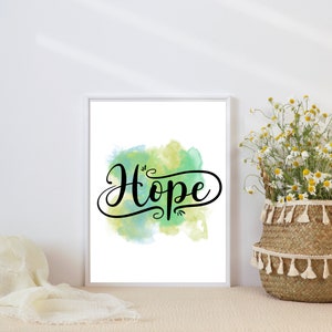 Inspirational Quote, Positive Quote Gift, Inspiring Wall Art, Positive Quote Prints, Dorm Decor, Motivational Wall Art Print, Hope Bundle image 9